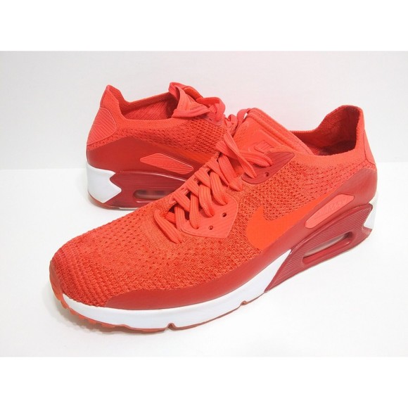 Nike Other - Nike Men's Size 9.5 Air Max 90 Ultra 2.0 Flyknit Bright Crimson Red White 2017